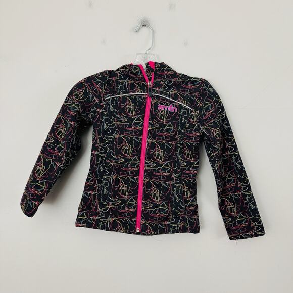 XMNT Cross Mountain Pink And Black Soft Shell Jacket For Girls Size S (6-6x) - Picture 1 of 5